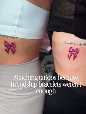 Some friendships deserve permanent ink. 🩷🎀 Who’s your tattoo soulmate? 👀 #matchingtattoos #bestietattoo #tattootok #fyp #mallorca     