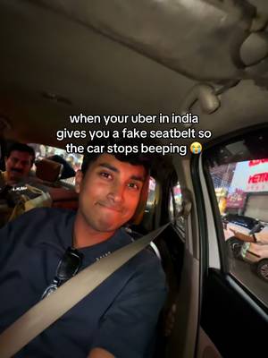 like no thank you I’ll just wear my seatbelt 🤠🇮🇳 #india #travelvlog #car 