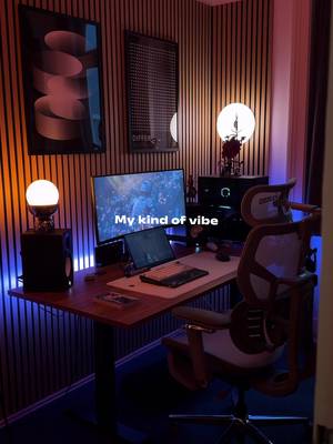 Building a life around this vibe ✨ #desksetup #cozyliving #nerdlife #apartmentliving #GamingSetup