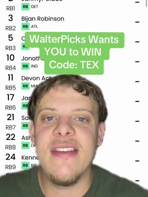 Major Platforms want you to lose??? RB Edition #fantasyfootball #nfl #walterpicks #fyp #runningbacks 
