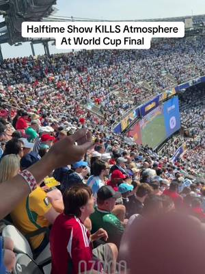 END HALFTIME SHOWS IN FOOTBALL FOREVER. THIS IS A DISGRACE  Fan First Footy at the WC powered by @ozooncanada  #fifaworldcup#fifaworldcupworldcupfinal #spain #worldcup 