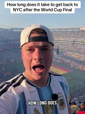 For the last time we time how long it takes to the leave the World Cup Final and make it back to New York City #newyork #worldcup #soccertiktok #travel 