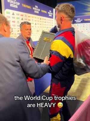 The World Cup trophies look heavy 😅. @FIFA World Cup #FIFAWorldCup #FIFATikTokCreator 