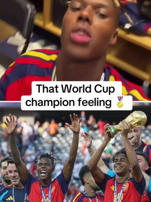 Nico Williams and Lamine Yamal celebrate their World Cup win 🔥 #worldcup #spain #futbol #spain🇪🇸 