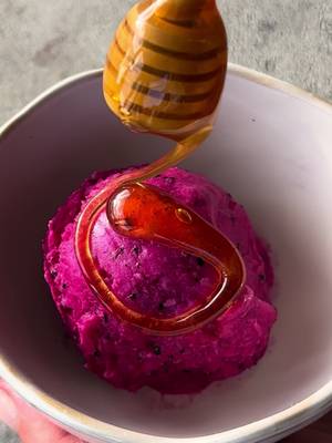 2 ingredients ice cream  1/2 frozen pink pitaya  Milk of choice  Add little honey on top (if required) Enjoy 🩷 . #icecream #homemadeicecream #pinkpitaya #frozendessert #icecreamlover 