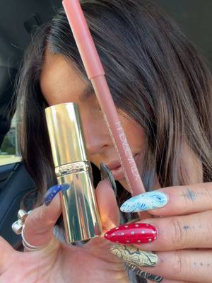 lip of the day: @Huda Beauty liner in bombshell- pinky brown & @loréal paris usa lipstick in 129