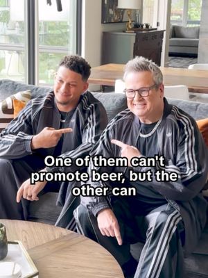 One thing they can both agree on - Coors Light #PatrickMahomes #EricStonestreet #CoorsLight #BehindTheScenes