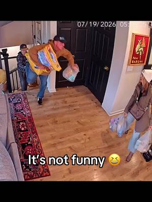 The groceries made it upstairs…Eventually 🤣 #paulandstacy #alaskaelevated #couplegoals 