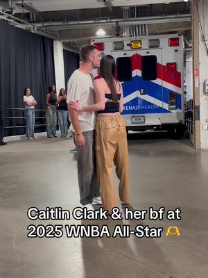 When Caitlin Clark's bf showed up to support her at '25 All-Star 🫶 #caitlinclark #WNBA #wnbaallstar #basketball 