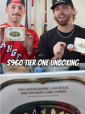 Two Tier one boxes… can we pull a MONSTER???  #Topps #tierone #baseballcards #MLB  @baseballbatbros @Gus Rogers 