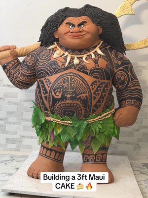 Who knows a Moana fan that would have this for their Birthday cake? 🍰🔥 #moana #cake #maui #cakedecorating #disney 