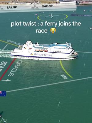 A new team has entered the chat 👀⛴️ @Brittany Ferries  #sailgp #racing #raceweekend #boat #ferry 