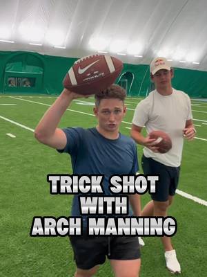 Football Trickshot vs. Arch Manning 🏈 #football #trickshot #sports #game #archmanning @Red Bull USA @Jake and Speed 