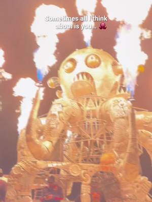 ¡El Pulpo Magnífico! 🐙 🔥 We can’t wait to see you again. 🖤 #burningman2026 #pyrotechnics #supportartists #duaneflatmo #burningman