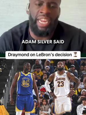 Draymond Green doesn't think Adam Silver's comments will speed up LeBron James' decision 👀 #NBA #basketball #lebronjames 