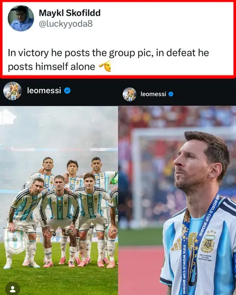 Lionel Messi, one of one 💯🐐 (Via @leomessi h/t luckyyoda8/X anuvrxtt/X Thooming/X) #messi #worldcup #argentina #fifa #fifaworldcup 