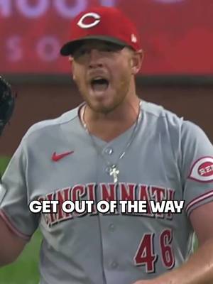 Reds pitcher Caleb Ferguson had some choice words for umpire Bill Miller after he obstructed a fielder