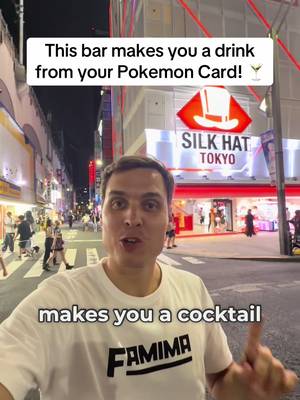 Pokemon Card Bar in Tokyo - Worth it? 🤔 For ¥2000 Yen ($12USD) you can get a personalized cocktail that comes in the exact color patterns of the trading card you hand to the barkeeper! These can be Pokemon but also Magic, Yugioh or other trading cards. It’s a very chill and cool bar where you can even buy or bring your own trading cards and play on the table but the cocktail size is very small and adding the additional Cover Charge the price is definitely quite steep… 😅 But if you are looking for unique bars or you love playing trading card games while sipping unique cocktails then this bar in Ueno in Tokyo might be exactly what you are looking for! #tokyo #pokemon #japan 