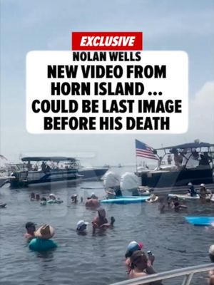 🚨 New video from the day Nolan Wells vanished may offer the first clue about who he was with during his final hours at Horn Island’s July 4th party. The footage shows a Black man on the back of a boat, apparently grabbing a drink.