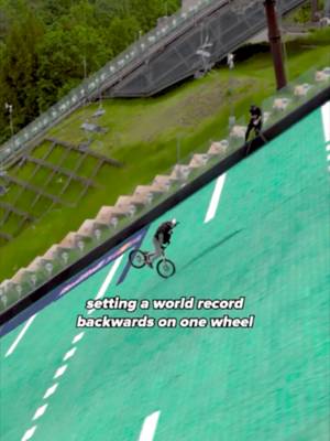 just a fakie down a 37.5° incline for 137 METERS 👏 🚲: @tomomi_nishikubo head over to Red Bull Bike's YouTube channel to watch in full 📺 #redbull #givesyouwiiings #energydrink #BMX