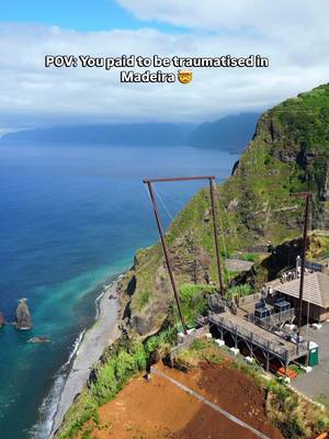 POV: You came to Madeira and paid to be traumatised. 😭 Would you try this? 😳 ✨ What you can do: ⚡ Giant swing ⚡ Zipline ⚡ Combo experience 📍Adrenaline X-Treme Adventures, Porto Moniz 💰 Price: Zipline + swing combo starts from €89 per person (you can also book them separately). 💚 Save this for your Madeira itinerary and send it to the person who would actually do this with you. 😅 #Madeira #MadeiraIsland #MadeiraTravel #ThingsToDoInMadeira #adrenalineaddicts PortugalTravel Things to do in Madeira, Adrenaline adventures madeira, giant swing madeira