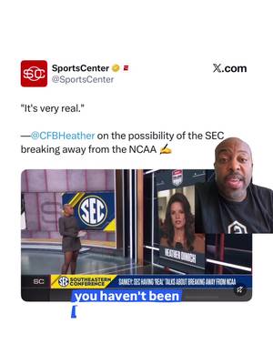***BREAKING*** The #SEC May Be About To Break Away From The #NCAA 😳 🏈 ⚾️ 🥎 🏀 🏌🏽‍♀️ 🤸🏽 . Do You Agree Or Disagree With This Potential Move? #Funnymaine #CollegeFootball #Influencer