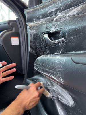 Clean and restore interior panels with Nonsense Super Cleaner & Silk Shine Protectant! #ChemicalGuys #DetailingLife #CarDetailing #beforeafter