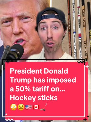 President Donald Trump has imposed a 50% tariff on…  Hockey sticks 😳😩🇺🇸🇨🇦🏒 #hockey #NHL #usa #canada #trump   