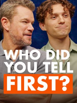Who did Tom Holland & Matt Damon tell first after landing The Odyssey? Full episode link in bio! #100Questions #TommyInnit #theodyssey #mattdamon #tomholland