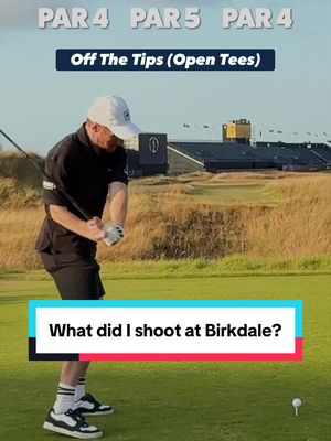 Never thought I would be soaking wet playing 18th at The Open but here we are…. #theopen #royalbirkdale #golf