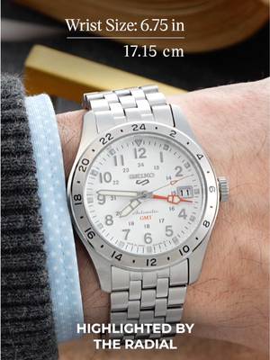 The polar dial Seiko 5 GMT is finally here #gmt #watches #seiko 
