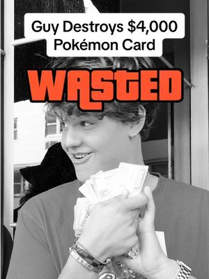 Buddy cooked a $4,000 Pokémon card #pokèmon #pokémon #pokemoncards #loganpaul #pokemon @Logan Paul 