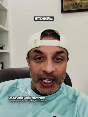 Want more energy? Start with your cells. Dr. Arvind explains why mitochondria are often called the ""powerhouses"" of the body—and why they're a major focus in longevity research. Watch to learn more. #Longevity #Mitochondria #CellularHealth #Science