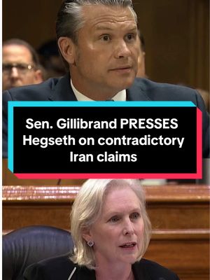 See Sen. Kirsten Gillibrand, D-N.Y., question Defense Secretary Pete Hegseth on contradictory comments made by Trump administration officials regarding the reality of Iran’s military capabilities. #news #Iran #politics 
