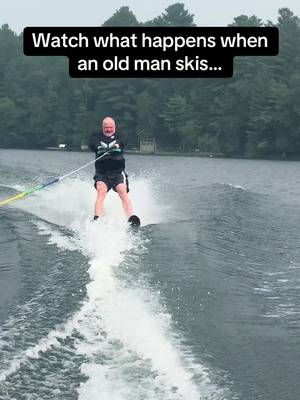 Water skiing on Blue Lake in Wisconsin near Minocqua. #waterskiing #minocqua 