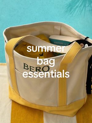 What’s in our BERO tote this summer 🍋
