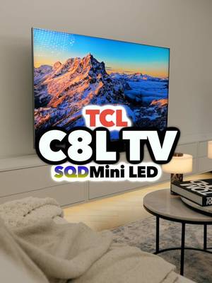This is the new TCL C8L TV! @tclaunz #TCL #SQDMiniLEDTV #C8L