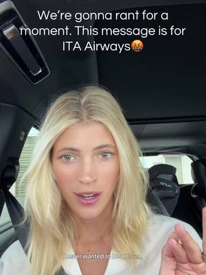 I’m sorry guys I had to complain this is insane @ITA Airways #airplanedrama 