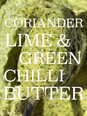 ULTIMATE BBQ BUTTER 🧈 Here’s one I can’t get enough of this summer - it goes well with everything from grilled prawns to meat to chicken wings. Recipe below: Blitz the below in a food processor: - 3 green chillies - 3 garlic cloves - 2 spring onions - handful of Thai basil - large handful of coriander - zest and juice of one lime - 2 tbsp ground coriander - 2 tbsp ground cumin - generous pinch of salt Add 250g room temperature butter and blitz again to combine. #butter #food #Recipe #bbq #Summer 