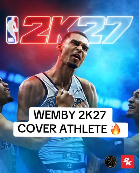 NBA 2K27 COVERS ARE HERE 🔥 Thoughts? 👀 (via @NBA 2K) #nba2k #basketball #spurs #wemby #videogames 