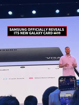 Samsung is finally launching a card of its own. 💳📱 Issued by Barclays on the Visa network with no annual fee, the Samsung Galaxy Card gets you 5% cash back on direct Samsung purchases and 3% back when using Samsung Wallet. You can manage it right inside your app or flex the physical black metal card in person. It drops July 22, just ahead of the latest foldables.  #Samsung #GalaxyUnpacked #TechNews #CreditCard #FirstLook