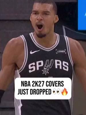 NBA 2K27 COVERS REVEALED 🎮 (via @NBA 2K) #nbabasketball #nba2k #wemby #caitlinclark #derrickrose 