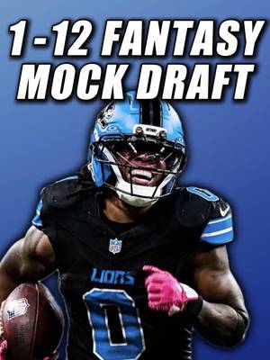 1–12 Fantasy Mock Draft 🔥🏈 Follow me for daily content like this!🏈 #nfl #fantasyfootball #PatrickMahomes #football #fyp
