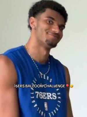 VJ cooked admin 🤣🤣 #balloon #funny #sixers #NBA #challenge 