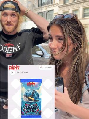 SHE TOOK THE MONEY AND RAN 😂 Rip the Alpha Pack now on Ripit.co #pokèmon #pokémon #pokemoncards #loganpaul #pokemon  @Logan Paul 