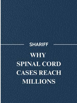 Settling a spinal cord injury case based only on past medical bills means leaving a significant amount of money on the table. What a catastrophic injury is truly worth rarely matches what an insurance company offers upfront, and that gap can shape someone’s financial future for decades. Spinal cord injuries often require lifelong medical care, ongoing rehabilitation, adaptive equipment, home modifications, and in many cases, an inability to return to previous work. Insurance companies typically calculate early offers using only the bills that have already been paid, leaving out the true long term cost of the injury. This is exactly why spinal cord injury settlements frequently climb into the millions. The real value lies in what the injury will cost over a lifetime, not just what’s already documented. Accepting an early settlement without factoring in future damages often means walking away with far less than a case is actually worth. Comment if you knew spinal cord injury settlements often reach into the millions. Follow Shariff Law to understand what a catastrophic injury claim should really account for. #injurylawyers #lawyers #texasinjurylawyers #houstonlawyers #spinalcordinjury 