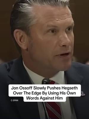 Pete Hegseth struggled to give a straight answer as Sen. Jon Ossoff used the defense secretary's own words about Iran against him.