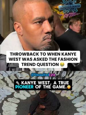 Kanye West with the most Kanye West answer of all time….😭☠️  #shoes #kicks #kanyewest #kanye #fashion 