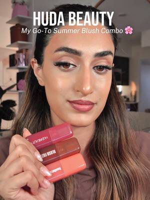 My go-to summer blush combo lately is this trio from @Huda Beauty, and I genuinely can’t stop using it. ☀️🍓🤎 I use Blush Filter in Latte to softly bronze, Sunset Lychee on the apples of my cheeks, then blend everything together with Strawberry Cream for the prettiest fresh, sun-flushed finish. ✨ The way these melt into the skin is everything. If you’re looking for an effortless summer blush routine… trust me, try this combo. 💖@Huda  #hudabeauty #blushfilter #summermakeup #creamblush #makeuptips makeuphacks glowyskin softglam beautycreator makeupartist dewyskin makeupreels hudabeautylover blushcombo summerglow