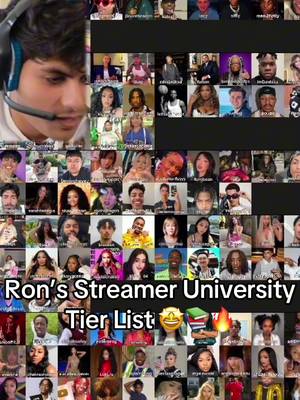 My Streamer University Tier List 📚🔥 (Twitch - StableRonaldo) #fyp #stableronaldo #streameruniversity 